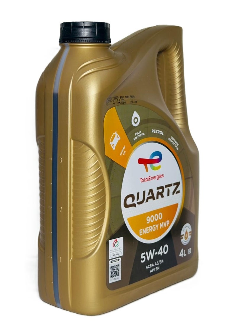 Total Energies 5W-40 Fully Synthetic Energy MVP Quartz 9000 Engine Oil 4Ltr - Image 3